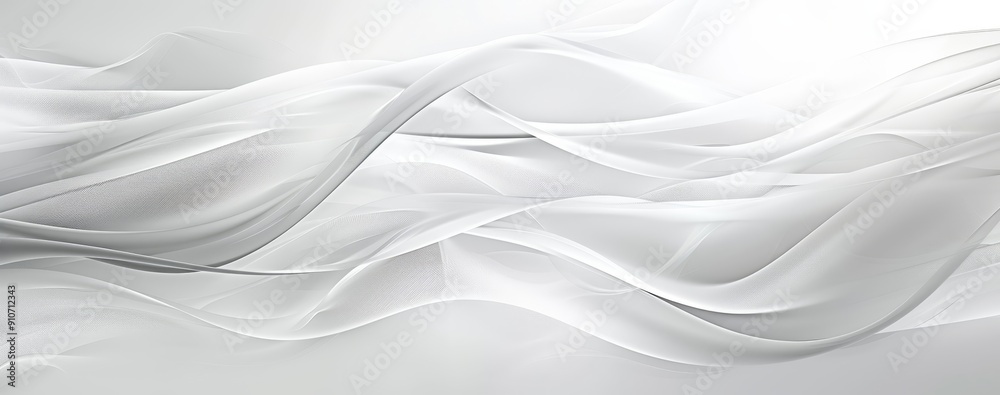 Abstract White Flowing Lines Abstract White Flowing Lines