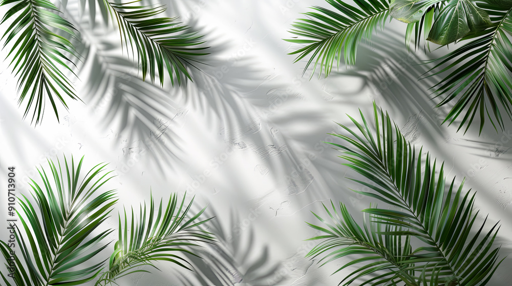Tropical palm leaves natural background nature summer plant green tree jungle foliage branch exotic forest rainforest abstract pattern decoration spring wallpaper texture leaf shadow white light Tropical palm leaves natural background nature summer plant green tree jungle foliage branch exotic forest rainforest abstract pattern decoration spring wallpaper texture leaf shadow white light
