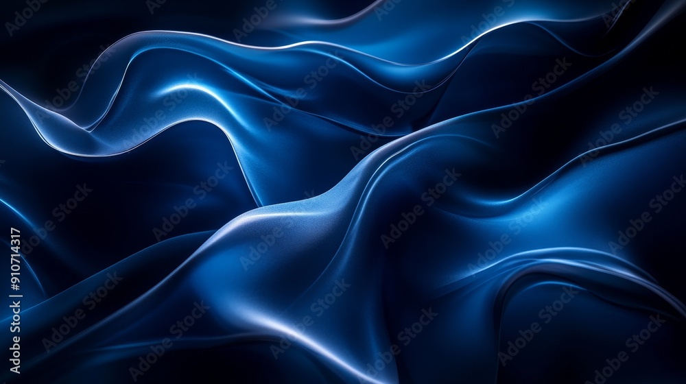 Close up of blue light objects, postmodern minimalist design, smooth gradient, black and dark amber accents, smooth curves, capturing geographical views Close up of blue light objects, postmodern minimalist design, smooth gradient, black and dark amber accents, smooth curves, capturing geographical views