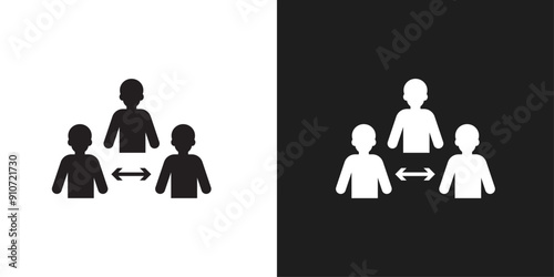 Mediator icon line art vector