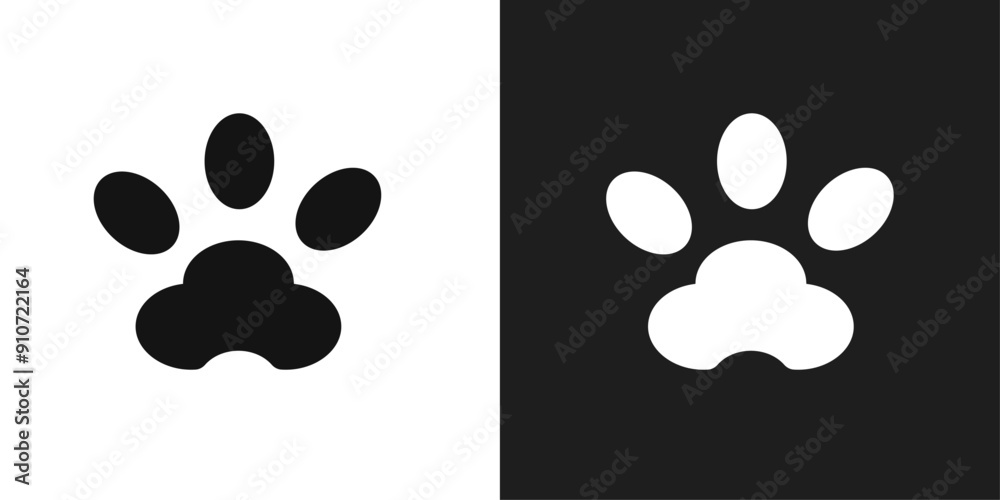 Paw icon line art vector Paw icon line art vector