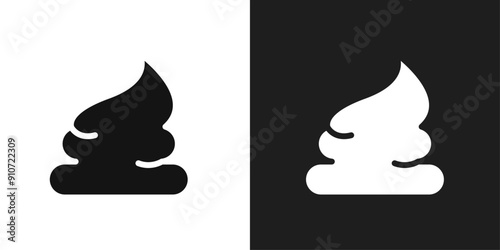 Poop icon line art vector