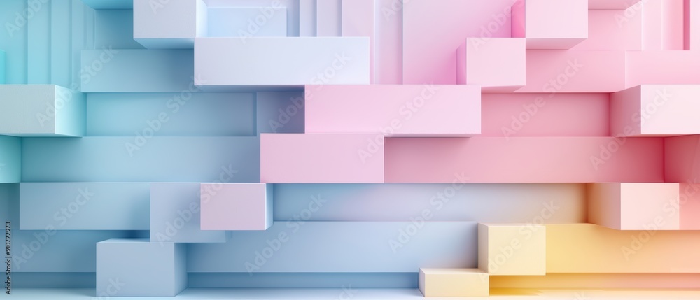 Serene Pastel Gradient in Blue, Pink, and Yellow Serene Pastel Gradient in Blue, Pink, and Yellow