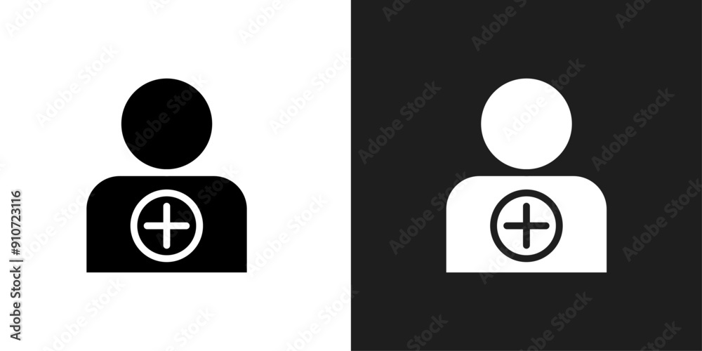 User add icon line art vector User add icon line art vector