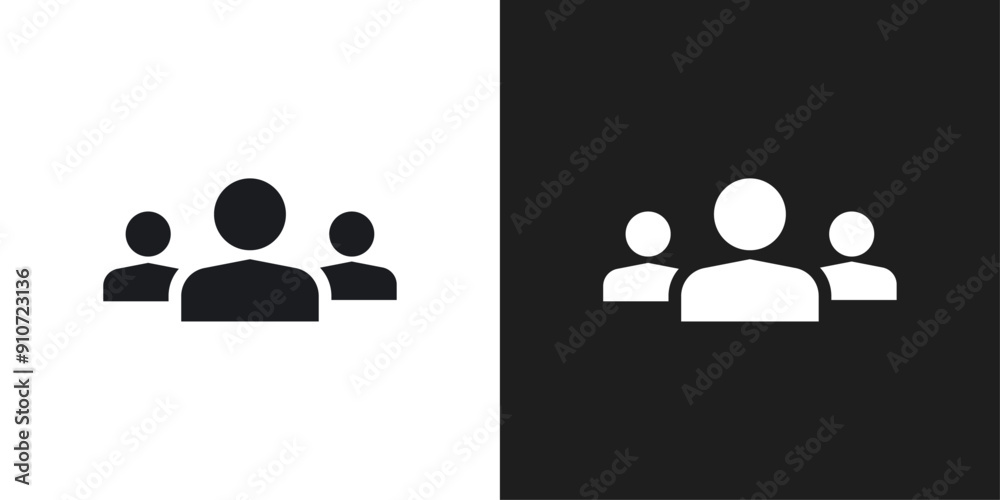 Users icon line art vector Users icon line art vector