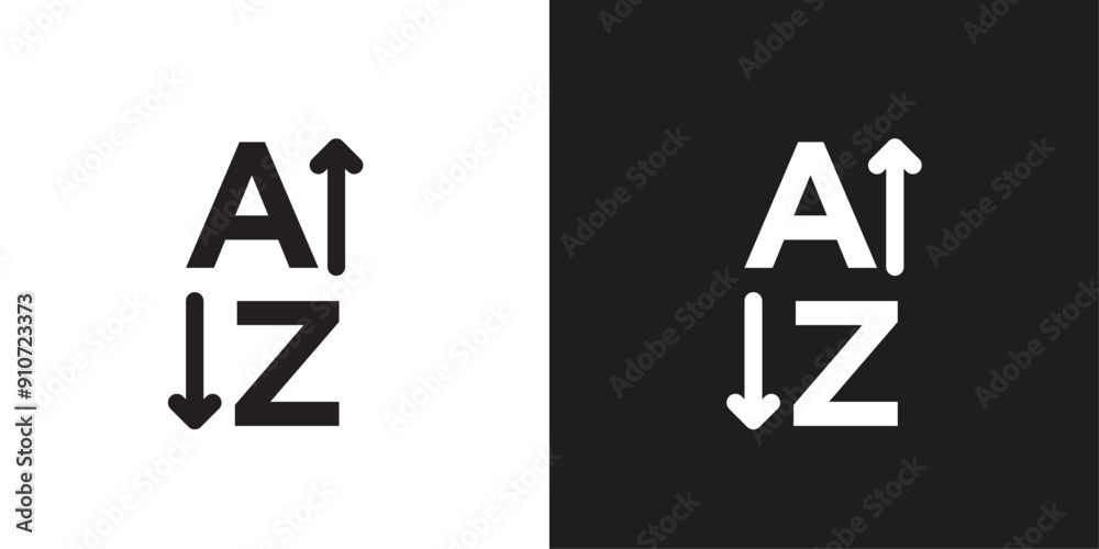 Fototapeta premium Apps sort icon line art vector