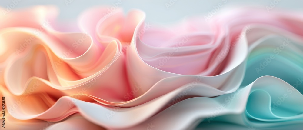 Obraz premium Ethereal Pastel Dreams - Abstract Background