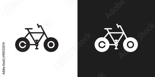 Biking icon line art vector