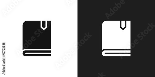 Book bookmark icon line art vector