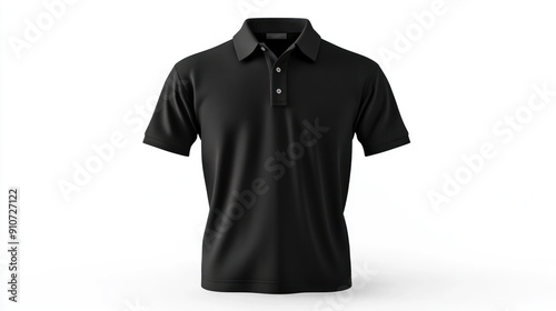 Black Polo Shirt Mockup