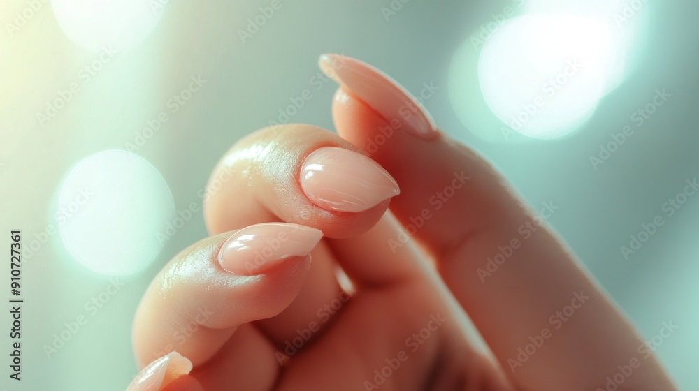 Close-up of Beautifully Manicured Nails Close-up of Beautifully Manicured Nails