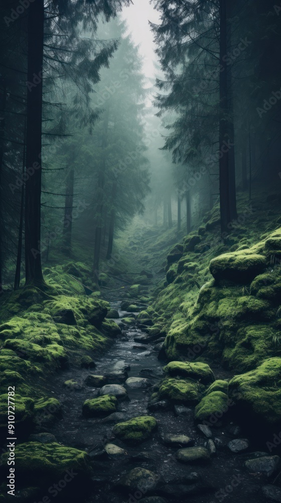 Fototapeta premium Forest wilderness landscape outdoors.