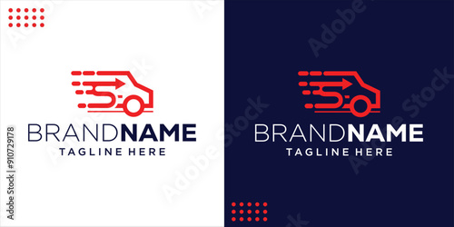 Creative Logo S With Abstract Fast Car, Design Inspiration, Illustration, Vector