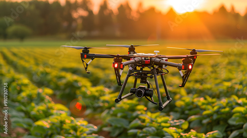 Smart agriculture with drone monitoring