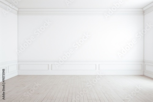 Minimal interior white room backgrounds architecture tranquility.