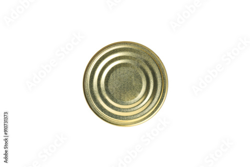 PNG, tin, gold tin can, isolated on white background.