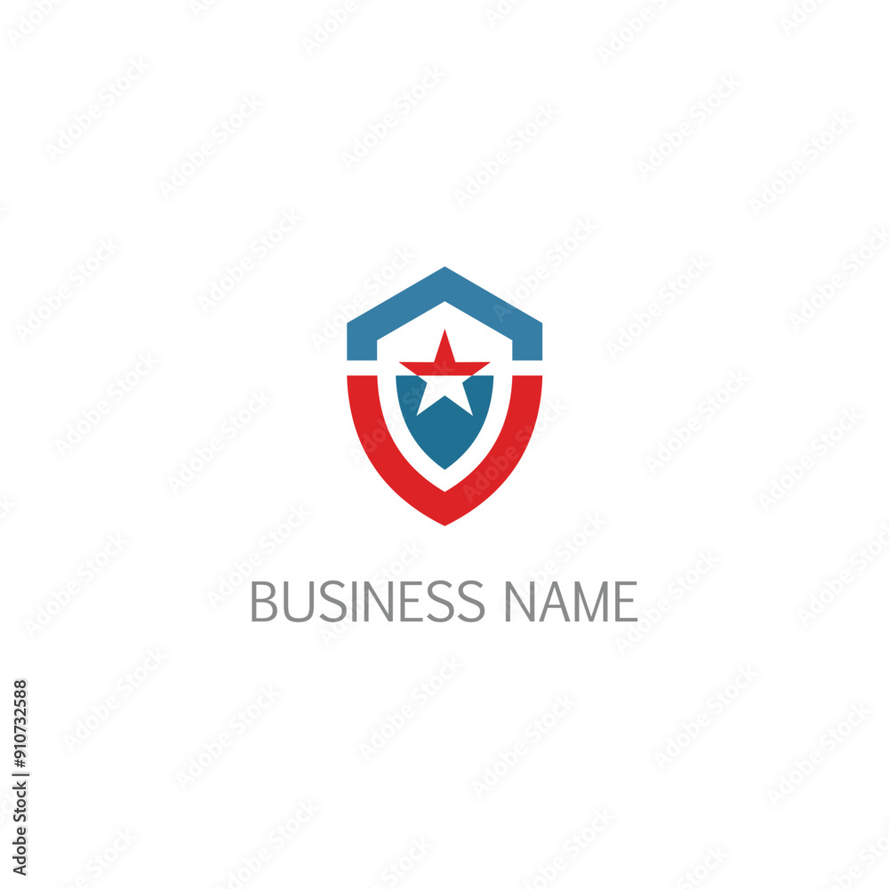 Shield star protection company logo Shield star protection company logo