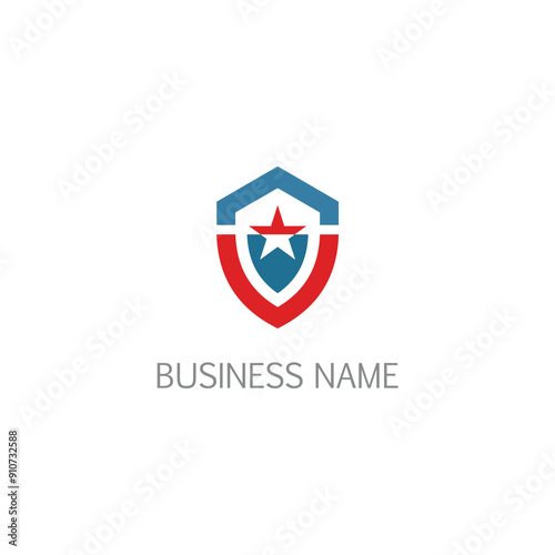 Shield star protection company logo Free Download Shield star protection company logo - GFXLoad