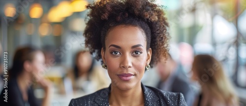 Wallpaper Mural Strategic Discussion: Businesswoman collaborating on future plans with team of professionals at office meeting Torontodigital.ca