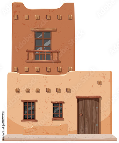 Traditional Mexican Adobe House