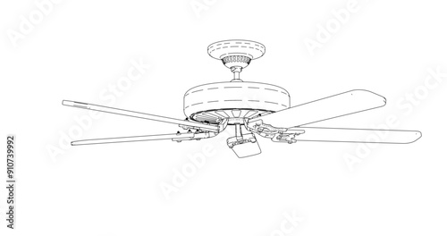 Ceiling fan illustration