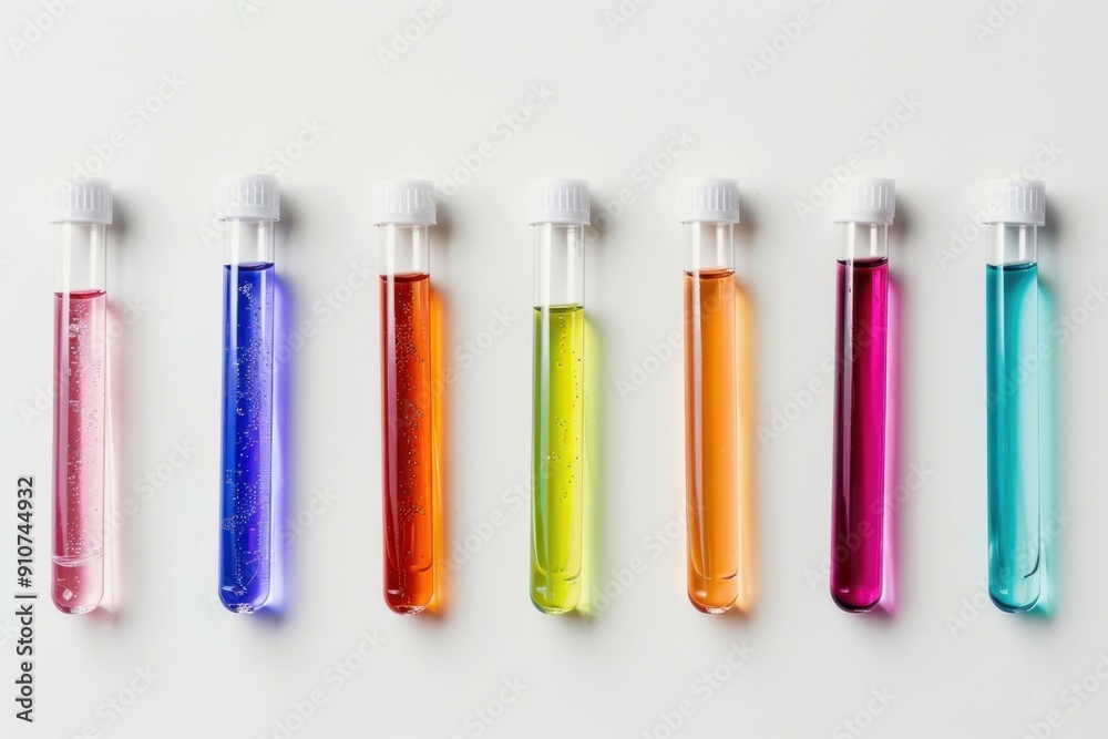 Laboratory test tubes cosmetics lipstick perfume. Laboratory test tubes cosmetics lipstick perfume.