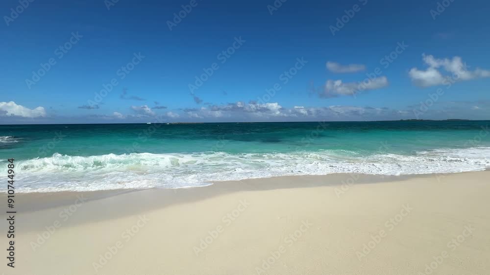 Beautiful White Sand Beach Paradise Island, Bahamas Beautiful White Sand Beach Paradise Island, Bahamas