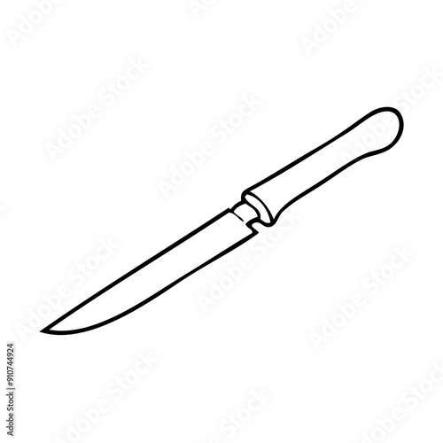 knife outline vector illustration