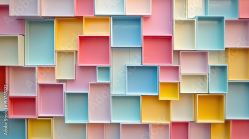Colorful Cubby Wall photo