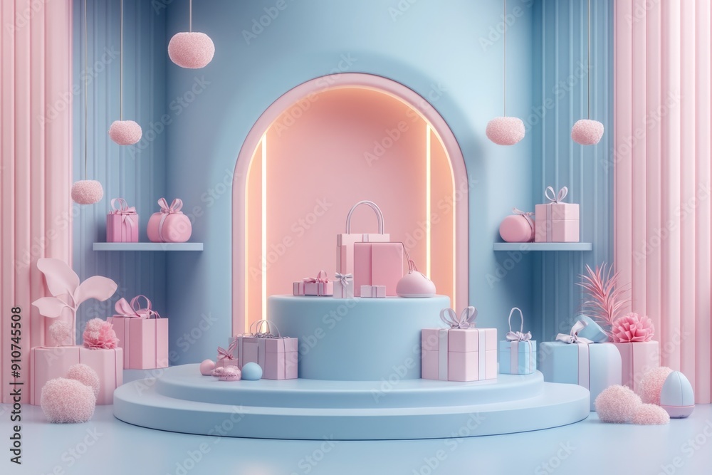 Sophisticated 3D E-Commerce Journey: Intuitive Design with Immersive Elements and Copy Space