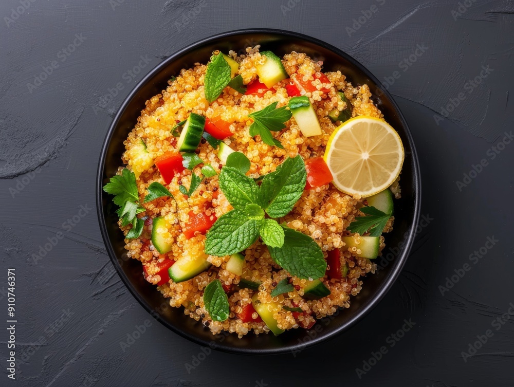 Quinoa featured in a Turkish dish with a focus on improved digestion, providing a nutritious meal with Mediterranean flavors. Quinoa featured in a Turkish dish with a focus on improved digestion, providing a nutritious meal with Mediterranean flavors.