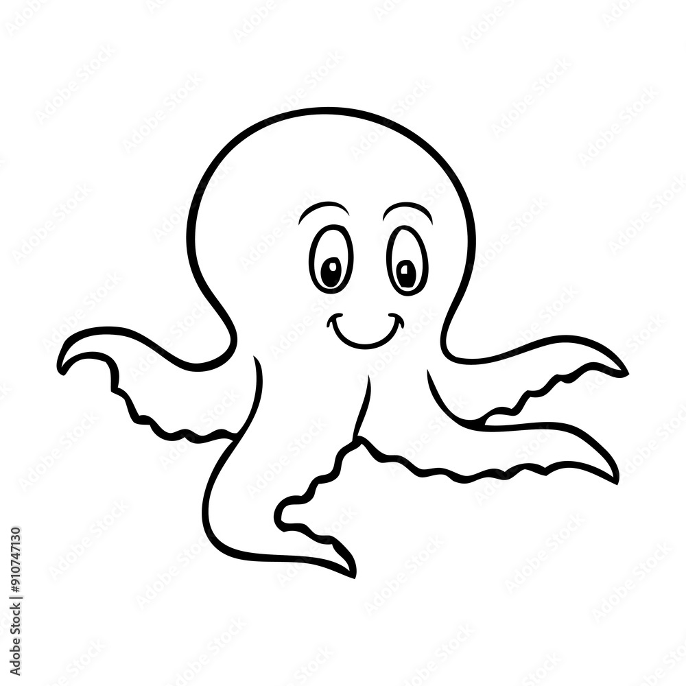 octopus cartoon sketch vector illustration octopus cartoon sketch vector illustration