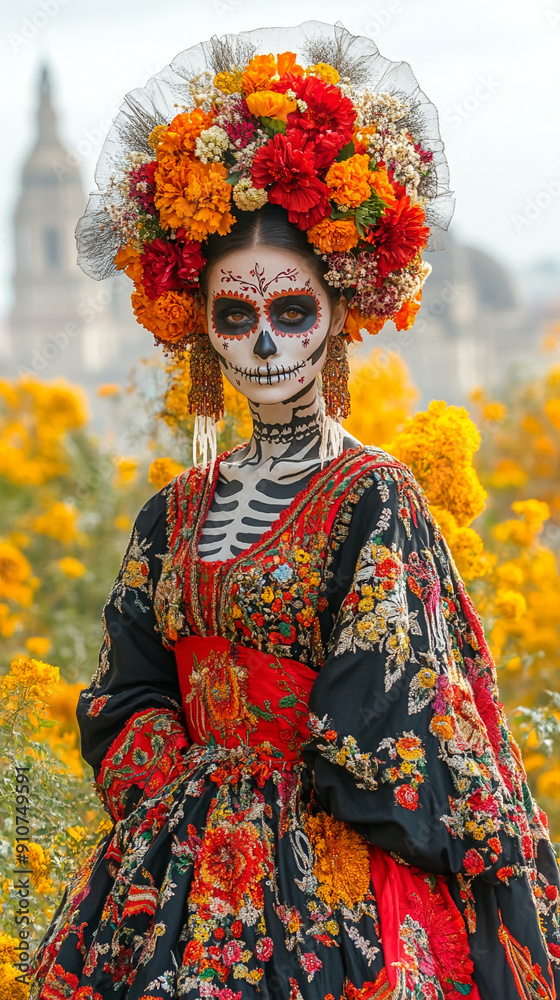 dia de los muertos day of the dead carnival party background, Cinco de Mayo skeleton, skull, catrina spoky and scary backdrop dia de los muertos day of the dead carnival party background, Cinco de Mayo skeleton, skull, catrina spoky and scary backdrop