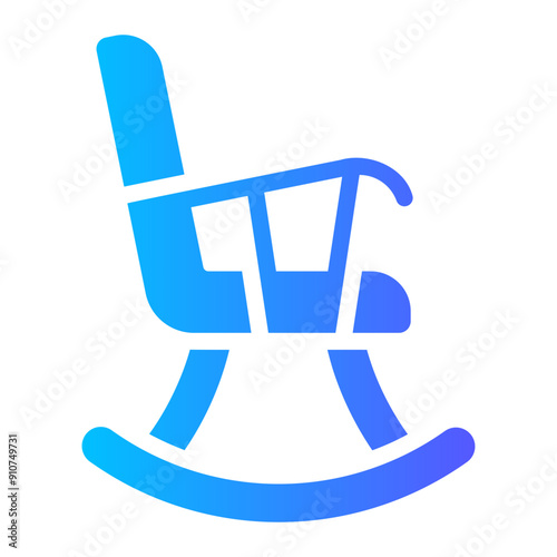 rocking chair Gradient icon