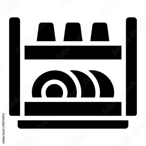 dish rack Solid icon