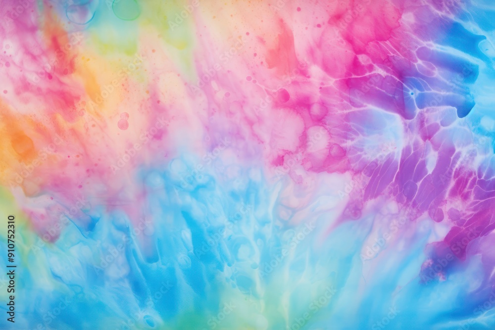 Fototapeta premium Minimal ice dye techniques pastel rainbow backgrounds textured painting.