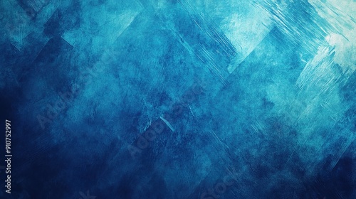 Abstract Blue Canvas: A mesmerizing abstract background image, featuring a captivating blend of shades of blue, textured with strokes of paint, creating a sense of depth and serenity.