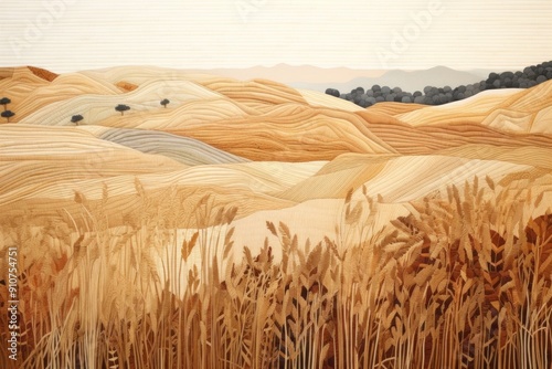 Fototapeta Naklejka Na Ścianę i Meble -  Sand dunes agriculture landscape outdoors.