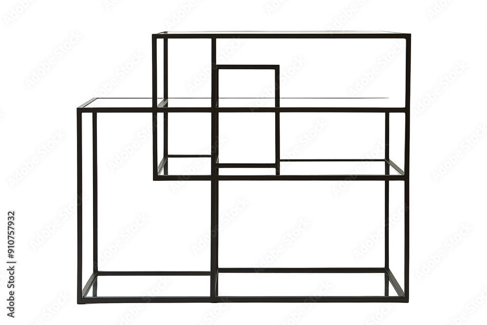 Modern geometric shelf design with a sleek black finish, perfect for contemporary home decor and stylish storage solutions. Modern geometric shelf design with a sleek black finish, perfect for contemporary home decor and stylish storage solutions.
