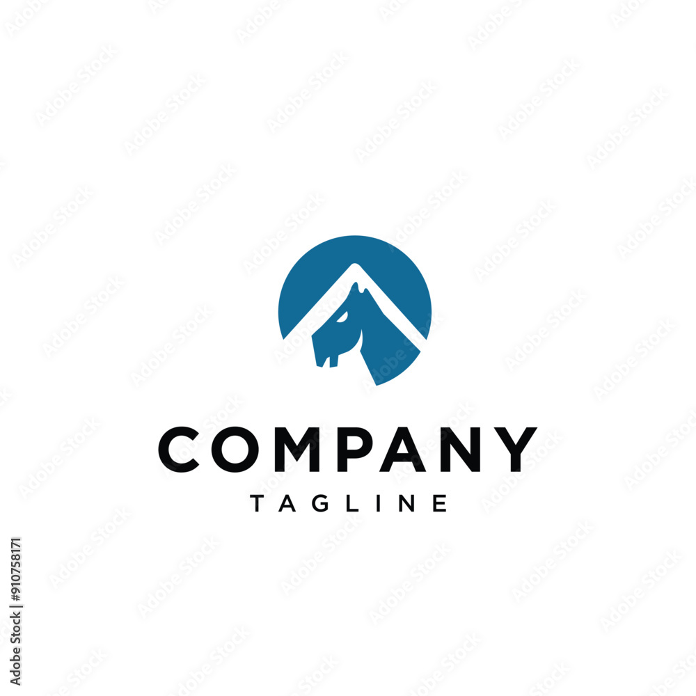 Mountain Camel logo icon vector Mountain Camel logo icon vector