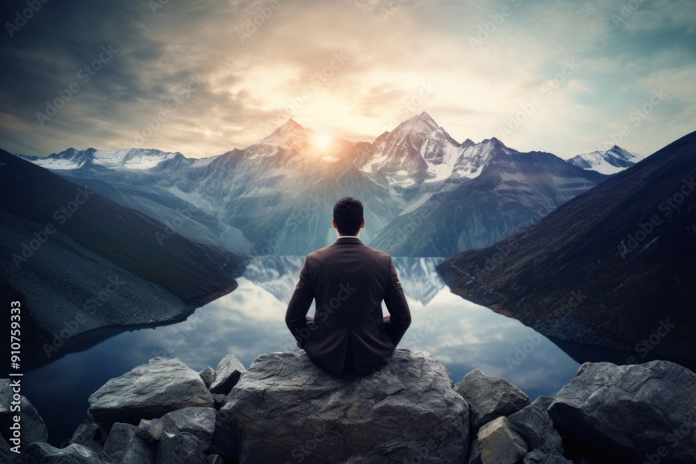 Mountain landscape outdoors sitting. Mountain landscape outdoors sitting.
