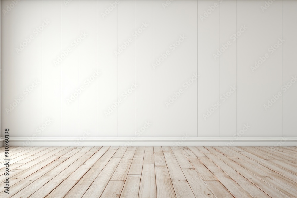 White empty room with wall and wooden floor laminate backgrounds flooring architecture. White empty room with wall and wooden floor laminate backgrounds flooring architecture.