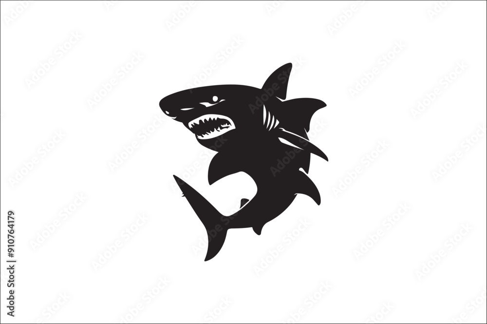 shark silhouette vector illustration. Different kind of sharks. shark silhouette vector illustration. Different kind of sharks.