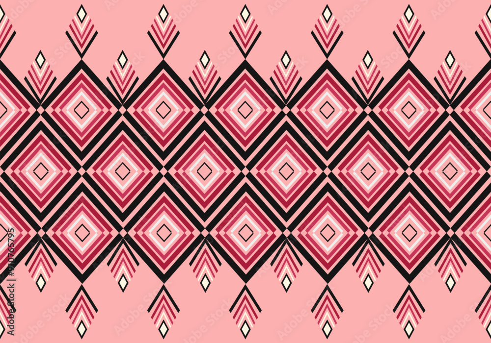 Geometric ethnic pattern traditional design pattern used for Skirt, carpet, wallpaper, clothing.