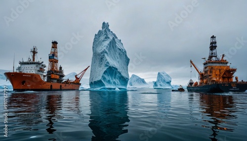 Iceberg Relocation with Industrial