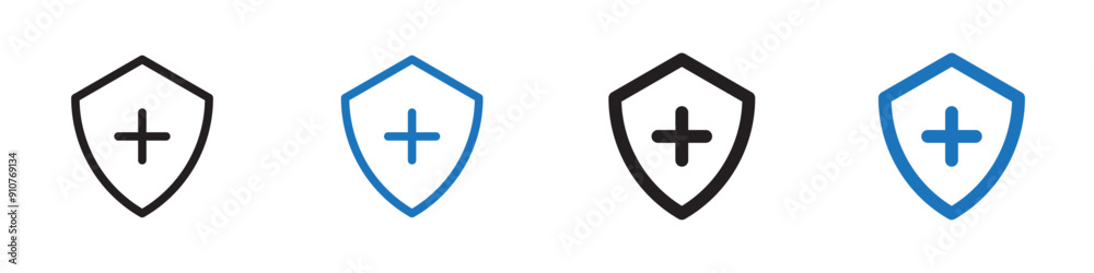 Health insurance icon Simple outline illustration Health insurance icon Simple outline illustration