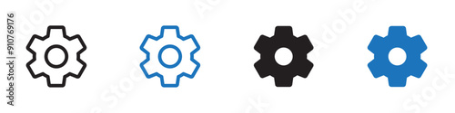 Settings icon Simple outline illustration
