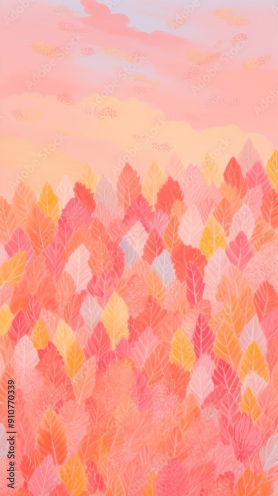 Autumn painting backgrounds pattern.