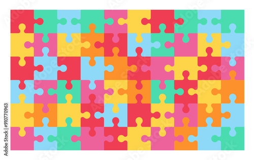 Simple pieces of puzzle pattern