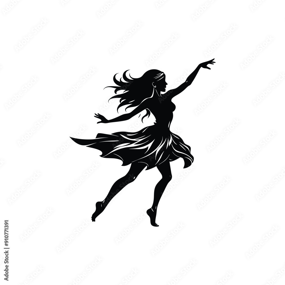 one women street dance silhouette
one women street dance silhouette
